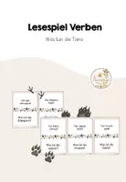 Vorschau - Spiele - Lesespiel Verben - Deckblatt