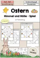 anteprima - Esercizi - Ostern - Himmel und Hölle Spiel - DaZ/DaF/Sprachförderung (Gioco: Inferno-Paradiso sulla Pasqua) - Pagina di copertina