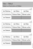 anteprima - Esercizi - Ostern - Faltheft Faltbuch - DaZ/DaF/Sprachförderung (Libretto pieghevole sul vocabolario pasquale) - Pagina 3