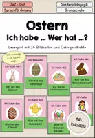 anteprima - Esercizi - Ostern - Lesespiel: "Ich habe wer hat..." differenziert - DaZ/DaF/Sprachförderung (Gioco di lettura "Io ho, chi ha..." sulla Pasqua) - Pagina di copertina