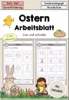 anteprima - Esercizi - Ostern - Arbeitsblatt differenziert - DaZ/DaF/Sprachförderung (Esercizi sulla Pasqua) - Pagina di copertina