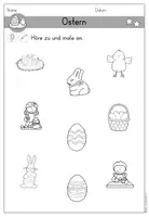 anteprima - Esercizi - Ostern - Arbeitsblatt Hörverstehen differenziert - DaZ/DaF/Sprachförderung (Esercizi d'ascolto sulla Pasqua) - Pagina 3