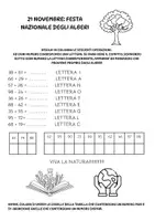 anteprima - Esercizi - Festa degli alberi e operazioni - Pagina di copertina