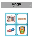 anteprima - Materiale di supporto/inclusione - Schulsachen - Schule Bingo Spiel differenziert - DaZ/DaF/Sprachförderung (Bingo sul vocabolario scolastico) - Pagina 3