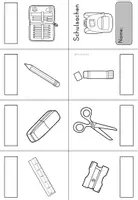 anteprima - Esercizi - Schulsachen - Schule Faltbuch-Faltheft - DaZ/DaF/Sprachförderung (Libretto pieghevole sulla scuola) - Pagina 2