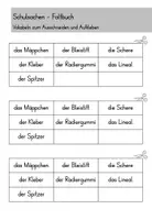 anteprima - Esercizi - Schulsachen - Schule Faltbuch-Faltheft - DaZ/DaF/Sprachförderung (Libretto pieghevole sulla scuola) - Pagina 3