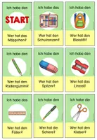 anteprima - Flashcard - Schulsachen - Schule Lesespiel: "Ich habe wer hat..." differenziert - DaZ/DaF/Sprachförderung (Gioco di lettura "Io ho, chi ha..." sulla scuola) - Pagina 2