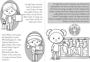 Vorschau - Arbeitsblätter - Weihnachten | Lesen und malen - Seite 2