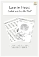 Vorschau - Arbeitsblätter - Lesetext und Lese-Mal-Blatt Herbst - Deckblatt