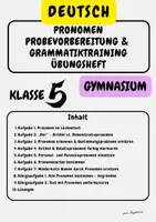 Vorschau - Arbeitsblätter - Pronomen-Training Klasse 5 – Mit Königsaufgaben - Deckblatt
