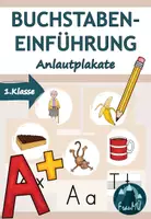 Vorschau - Bildkarten - Buchstabeneinführung Klasse 1 – Anlautplakate in Druckschrift (passend zu Flex und Flora) - Deckblatt