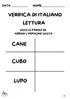anteprima - Compiti in classe/Test - VERIFICA DI ITALIANO - Pagina 1