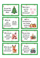 Vista previa - Tarjetas / Manipulativos - CHRISTMAS Speaking cards - Tarjetas de conversación Navidad Inglés Primaria - página 2