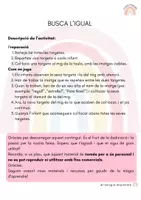 Vista previa - Tarjetas / Manipulativos - Busca el seu igual - página 1