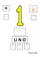 anteprima - Materiale di supporto/inclusione - I numeri da 0 a 10 -da stamapre e plastificare - Pagina 1