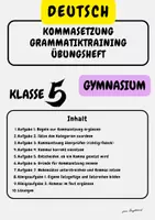 Vorschau - Arbeitsblätter - Satzgefüge & Satzreihe – Kommasetzung für die 5. Klasse - Deckblatt