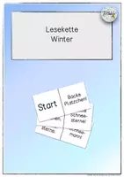 Vorschau - Spiele - Lesekette / Bewegungspause "Winter" (ohne Weihnachten) - Deckblatt
