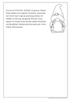 Vorschau - Arbeitsblätter - Lese-Mal-Blatt Wichtel differenziert mit Zusatzaufgaben (Kl. 2/3) - Seite 2