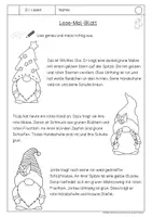 Vorschau - Arbeitsblätter - Lese-Mal-Blatt Wichtel differenziert mit Zusatzaufgaben (Kl. 2/3) - Seite 3
