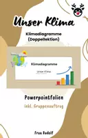 Vorschau - Stundenentwürfe - PPT & Stundenentwurf: Klimadiagramme inkl Lösungen Teil 5 - Unser Klima - Geografie Erdkunde - Deckblatt