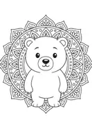 Vorschau - Mal- und Bastelvorlagen - Mandala Winter/ Tiere im Winter - Seite 1