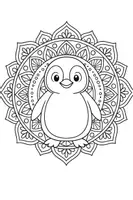 Vorschau - Mal- und Bastelvorlagen - Mandala Winter/ Tiere im Winter - Deckblatt