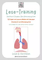 Vorschau - Stundenentwürfe - Lese-Training Sachtexte Organe: Das Atmungssystem - Klasse 5,6,7 - Deckblatt