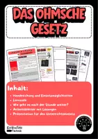 Vorschau - Arbeitsblätter - Grundlagen Elektrotechnik - Ohmsches Gesetz - Deckblatt