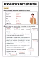 Vorschau - Arbeitsblätter - Persönlicher Brief (Übungen) - Seite 3