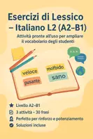 anteprima - Esercizi - ITALIANO L2 - Pagina di copertina