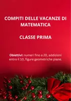 anteprima - Altro tipo di materiale - COMPITI DELLE VACANZE DI MATEMATICA scuola primaria - Pagina 1