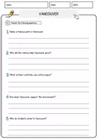 Vorschau - Arbeitsblätter - Vancouver Places Cities and Countries Lesetext mit Aufgaben Englisch Arbeitsblatt - Seite 3