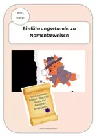 Vorschau - Stundenentwürfe - Nomenbeweise - Unterrichtsverlauf für Klasse 1-2 - Deckblatt