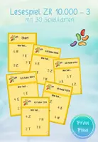 Vorschau - Spiele - Leesespiel Zahlenraum bis 10000 - 3 | 30 Karten - Deckblatt
