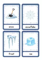 Vista previa - Tarjetas / Manipulativos - WINTER Flashcards - Tarjetas de vocabulario inglés Primaria - página 1