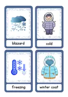 Vista previa - Tarjetas / Manipulativos - WINTER Flashcards - Tarjetas de vocabulario inglés Primaria - página 3