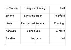 Vorschau - Spiele - Zoo Domino. Wortlesen und Worterkennung - Seite 3