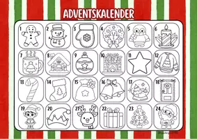 Vorschau - Anderer Materialtyp - Adventskalender zum Ausmalen - Weihnachten - Seite 1