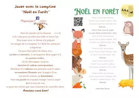 Aperçu - Jeux - Jouer avec la comptine "Noël en Forêt" - Page de couverture