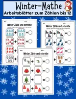 Aperçu - Feuilles d'exercices - Winter-Mathe: Zählarbeitsblätter und Addition bis 12 - Page de couverture