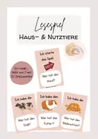 Vorschau - Spiele - Lesespiel: Haus- & Nutztiere-Ich habe...Wer hat..? - Deckblatt