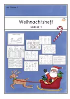 Vorschau - Arbeitsblätter - Weihnachtsheft- Klasse 1 - Deckblatt