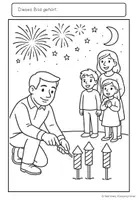 Vorschau - Mal- und Bastelvorlagen - Ausmalbilder zu Silvester: 15 spaßige Bilder fürs neue Jahr #silvesterknaller25 #rabattraketenzusalevester25 - Seite 3