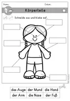 anteprima - Esercizi - Körper - Körperteile Arbeitsblatt Wortschatz - DaZ DaF (Esercizi sul vocabolario delle parti del corpo) - Pagina 2
