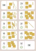 Vorschau - Fördermaterial/Inklusion - Domino 1000er Raum mit Lösungswort - Deckblatt
