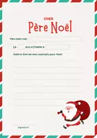Vorschau - Arbeitsblätter - une lettre au Père Noël - Deckblatt