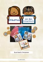 Vorschau - Bildkarten - Beschriftung Etiketten für einen Geldbeutel - Deckblatt