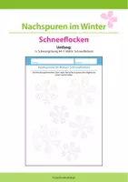 Vorschau - Arbeitsblätter - Nachspuren im Winter: Schneeflocken - Deckblatt