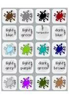 Vorschau - Fördermaterial/Inklusion - picture-word matching colours big - Bild-Wort-Zuordnung - Seite 2