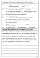 Vorschau - Arbeitsblätter - Exercises Possessive Pronouns - Seite 2